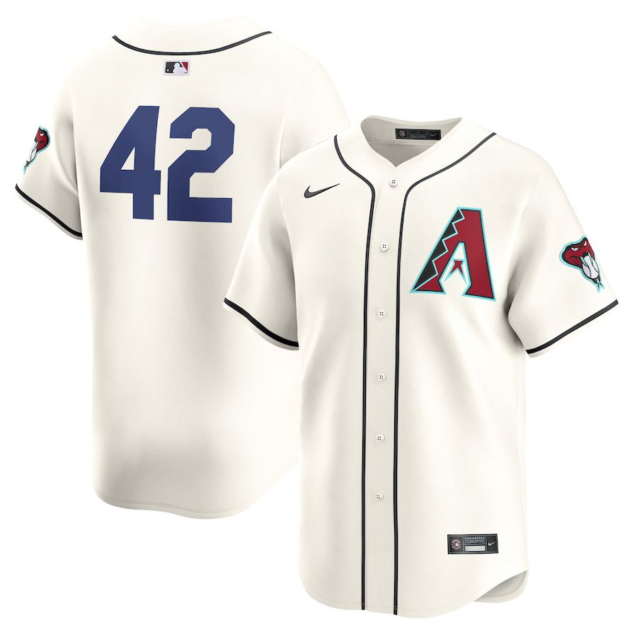 Men Arizona Diamondback #42 Jackie Robinson Nike White 2024 Day Home Limited MLB Jersey->arizona diamondback->MLB Jersey